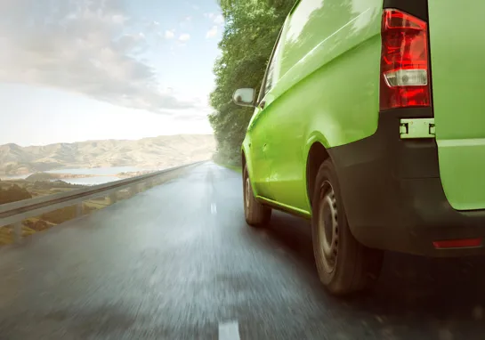 Green Delivery Van Scenic